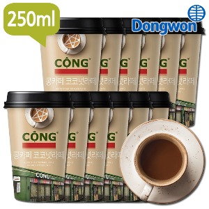 [무료배송]동원 콩카페 코코넛라떼 250mlX12개/컵커피/카페라떼