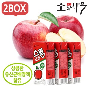 [무료배송]동원 소와나무 스콜 사과 180mlx48개/과즙음료/과일주스
