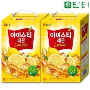 담터 아이스티 레몬 80Tx2개