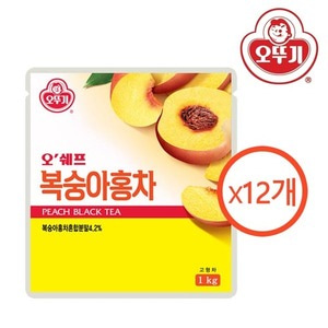 오뚜기 자판기용 복숭아홍차 1kgX12개/자판기용