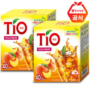 [무료배송]티오 복숭아 아이스티 40T+40T