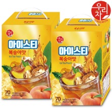송원 아이스티 복숭아맛 70T+70T 총140T